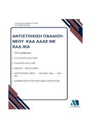 Αντιστοίχιση Παλαιού – Νέου ΚΑΔ ΑΑΔΕ με ΚΑΔ ΙΚΑ 2026